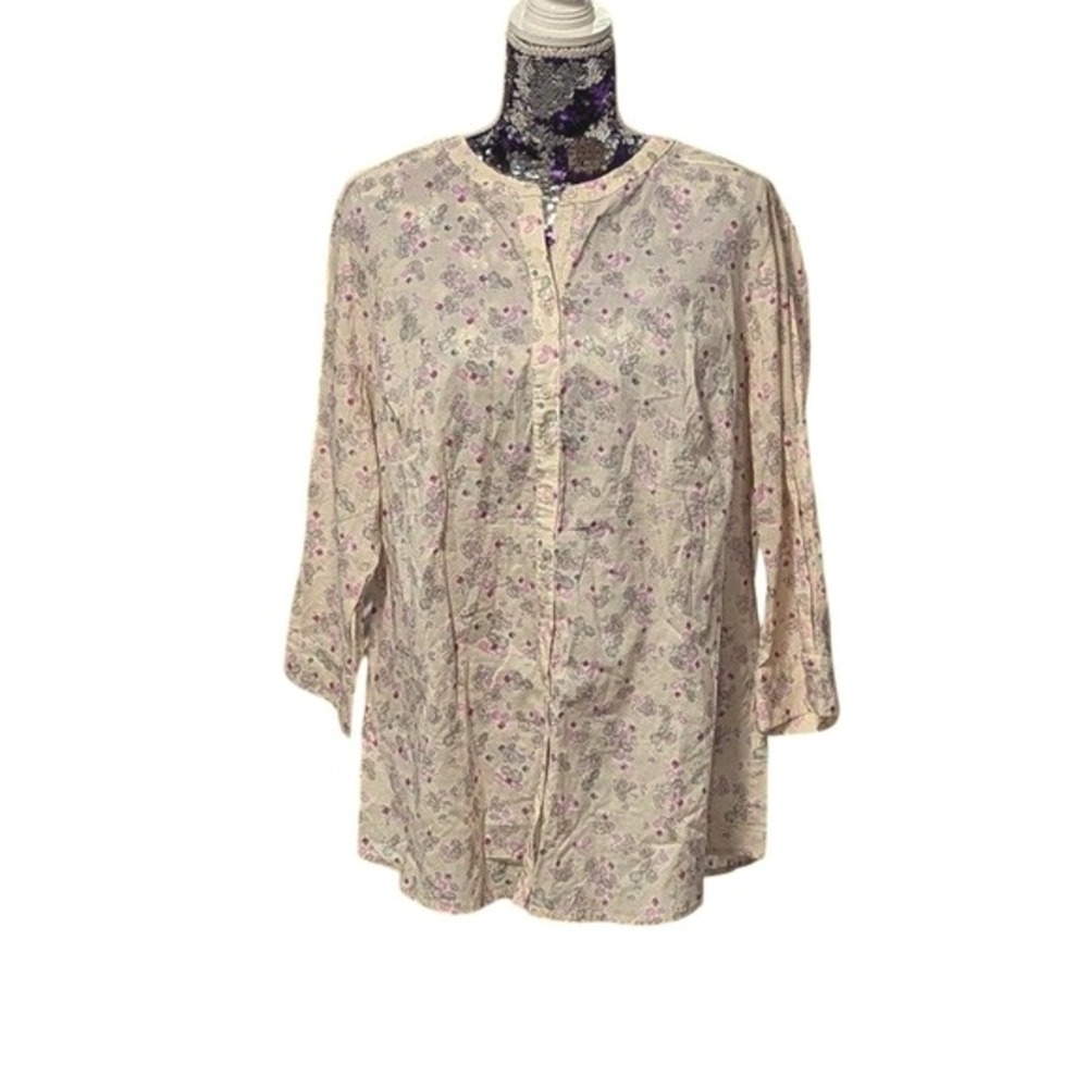 Cottagecore Boho Romantic Floral Coquette Soft Girl Blouse Lane Bryant 18/20 NEW